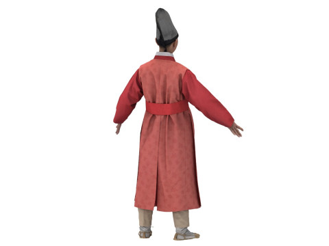 Korean Royal Procession dress hanbok Costume collection 22 3D-Modell