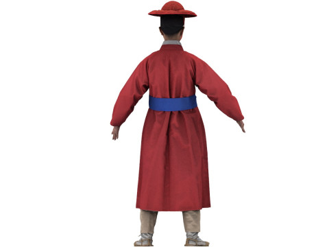 Korean Royal Procession dress hanbok Costume collection 23 Model 3D