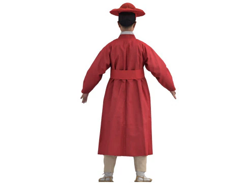 Koreaanse koninklijke processiejurk hanbok kostuumcollectie 24 3D Model