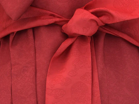 Koreaanse koninklijke processiejurk hanbok kostuumcollectie 24 3D Model