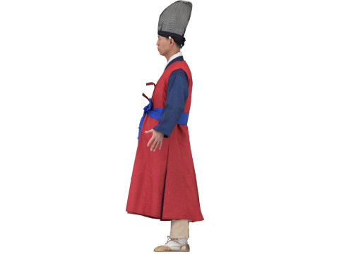 Korean Royal Procession dress hanbok Costume collection 25 3D Model