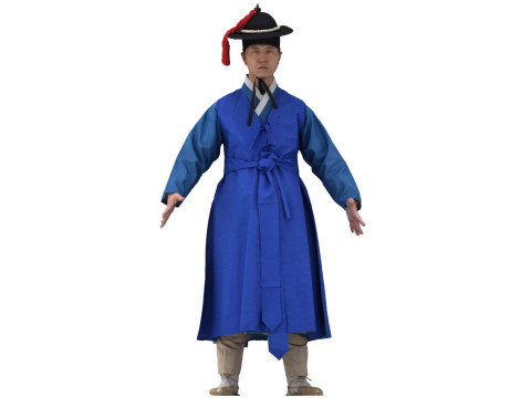 Korean Royal Procession dress hanbok Costume collection 26 3D Model