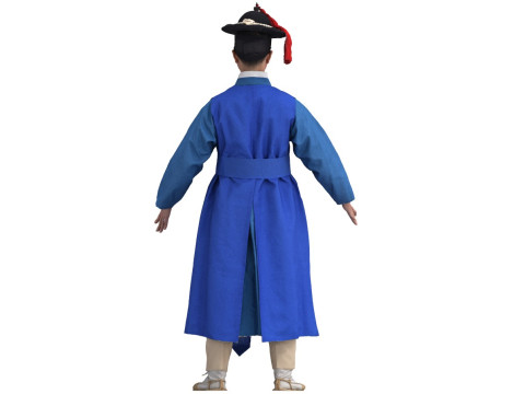 Korean Royal Procession dress hanbok Costume collection 26 3D Model