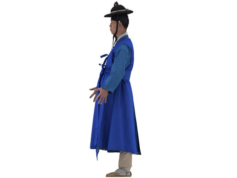 Korean Royal Procession dress hanbok Costume collection 26 3D Model