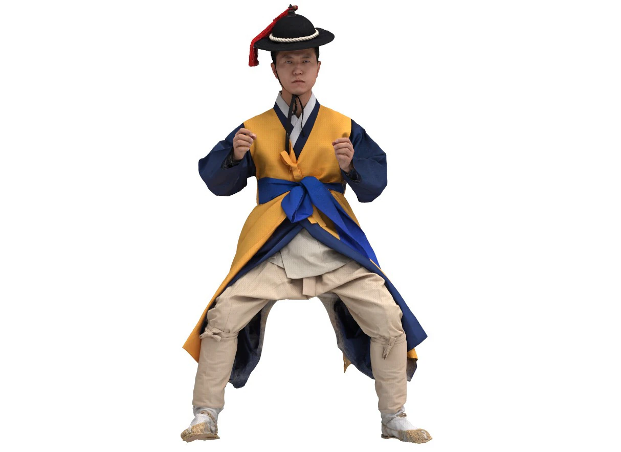 Korean Royal Procession dress hanbok Costume collection 27 3D Model .c4d .max .obj .3ds .fbx .stl .blend