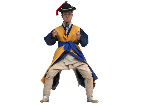 Korean Royal Procession dress hanbok Costume collection 27 3D Model