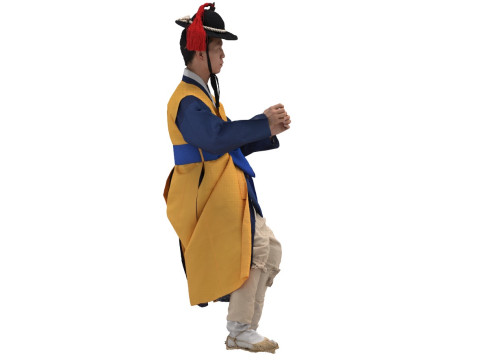 Korean Royal Procession dress hanbok Costume collection 27 Modello 3D