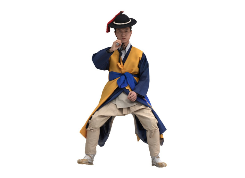 Korean Royal Procession dress hanbok Costume collection 28 Model 3D .c4d .max .obj .3ds .fbx .stl .blend 