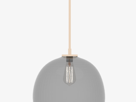 A lamp with a spherical lampshade 3D Model