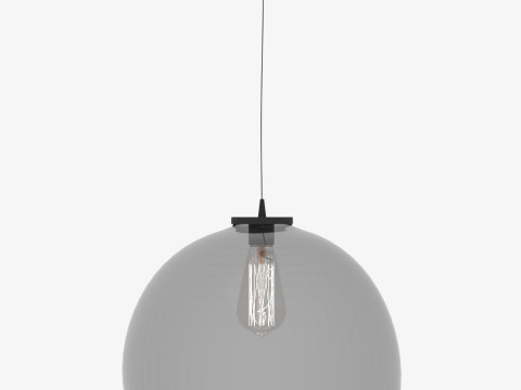 A lamp with a spherical lampshade 3D Model