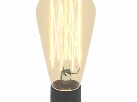 A lamp with a spherical lampshade 3D Model
