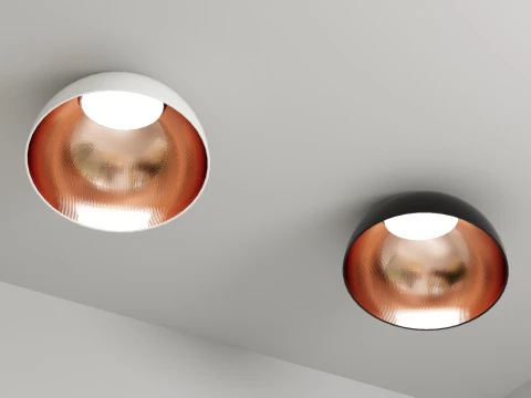 Hemisphere lamp with tilt 3D Model