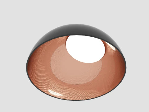 Hemisphere lamp with tilt 3D Model