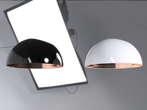Hemisphere lamp with tilt Modelo 3D
