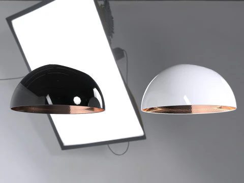 Hemisphere lamp with tilt 3D Model