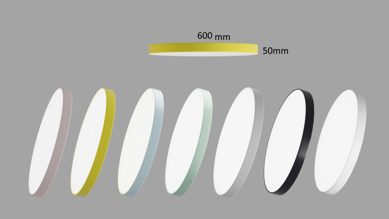 Flat ceiling LED lamps Model 3D .c4d .max .obj .3ds .fbx .stl .blend