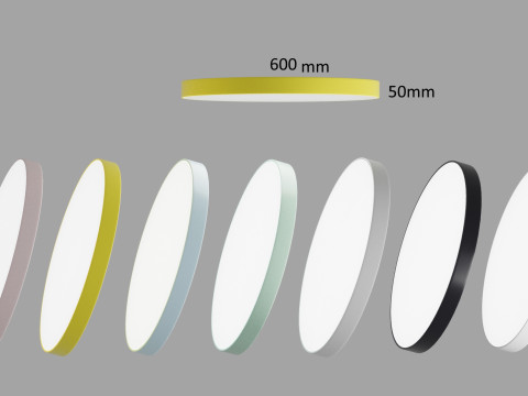 Flat ceiling LED lamps 3D Model