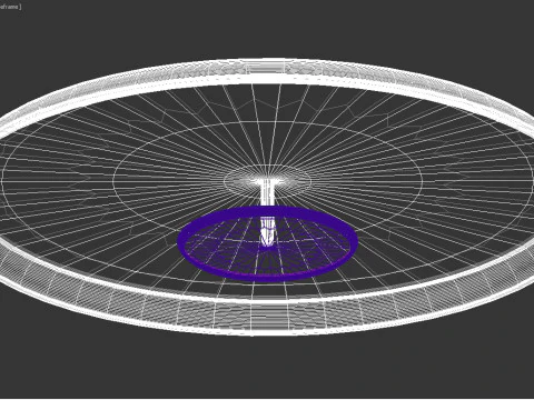 LED Vibe Light Wall Ceiling Mount 3D Model