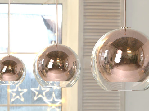 ダブルシーリングランプ 3Dモデル