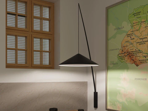 L&aacute;mpara de cono Modelo 3D