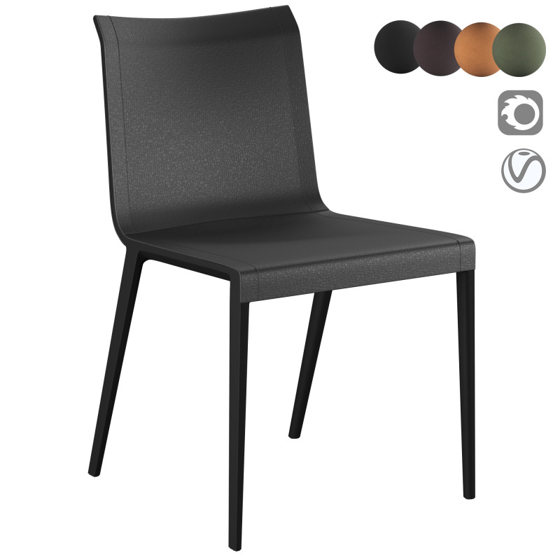 Bebitalia Charlotte chair Modello 3D .c4d .max .obj .3ds .fbx .stl .blend
