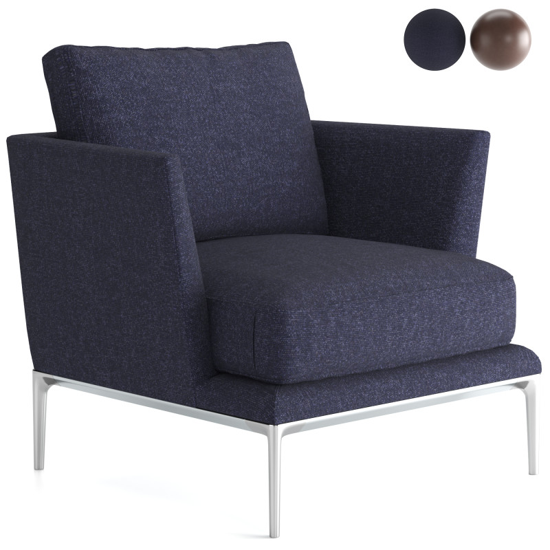 Bebitalia BB Atoll Amchair 3D Модель .c4d .max .obj .3ds .fbx .stl .blend