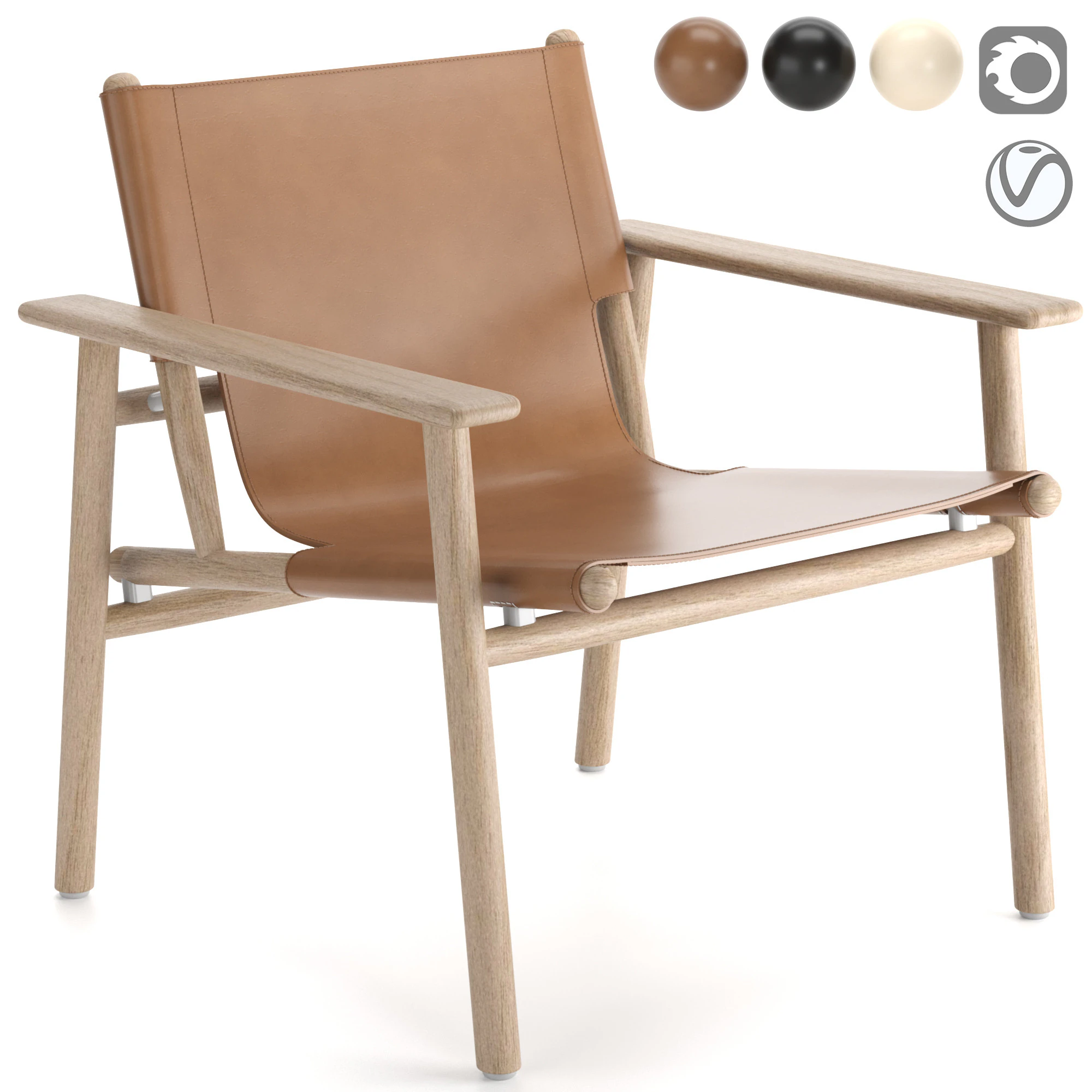 Bebitalia Cordoba Chair 3D Model .c4d .max .obj .3ds .fbx .stl .blend 