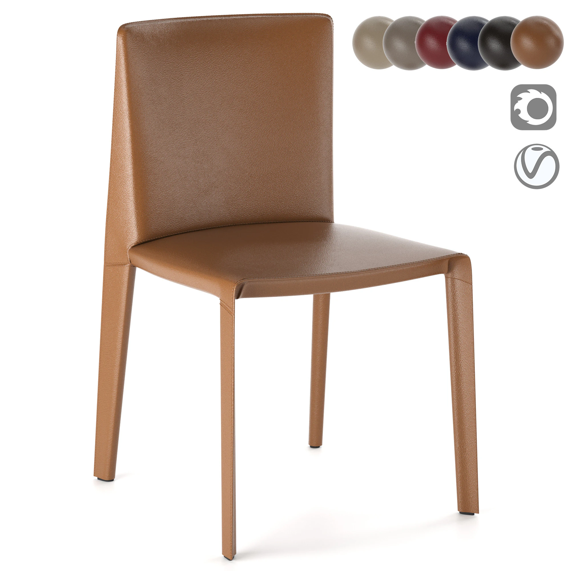 Bebitalia Doyl Chair 3D Model .c4d .max .obj .3ds .fbx .stl .blend 