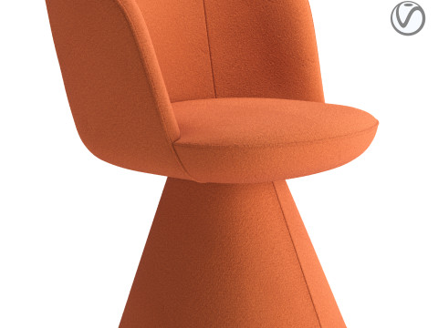Bebitalia Flair O Dining Chair 3D 模型