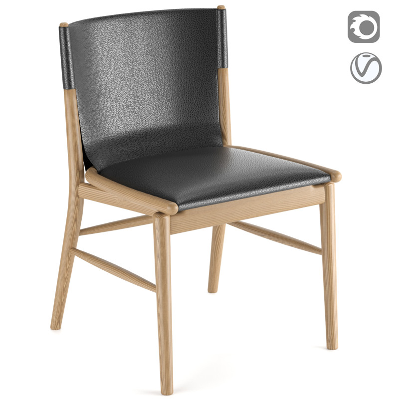 Bebitalia Jens Chair SJ51B Modelo 3D .c4d .max .obj .3ds .fbx .stl .blend