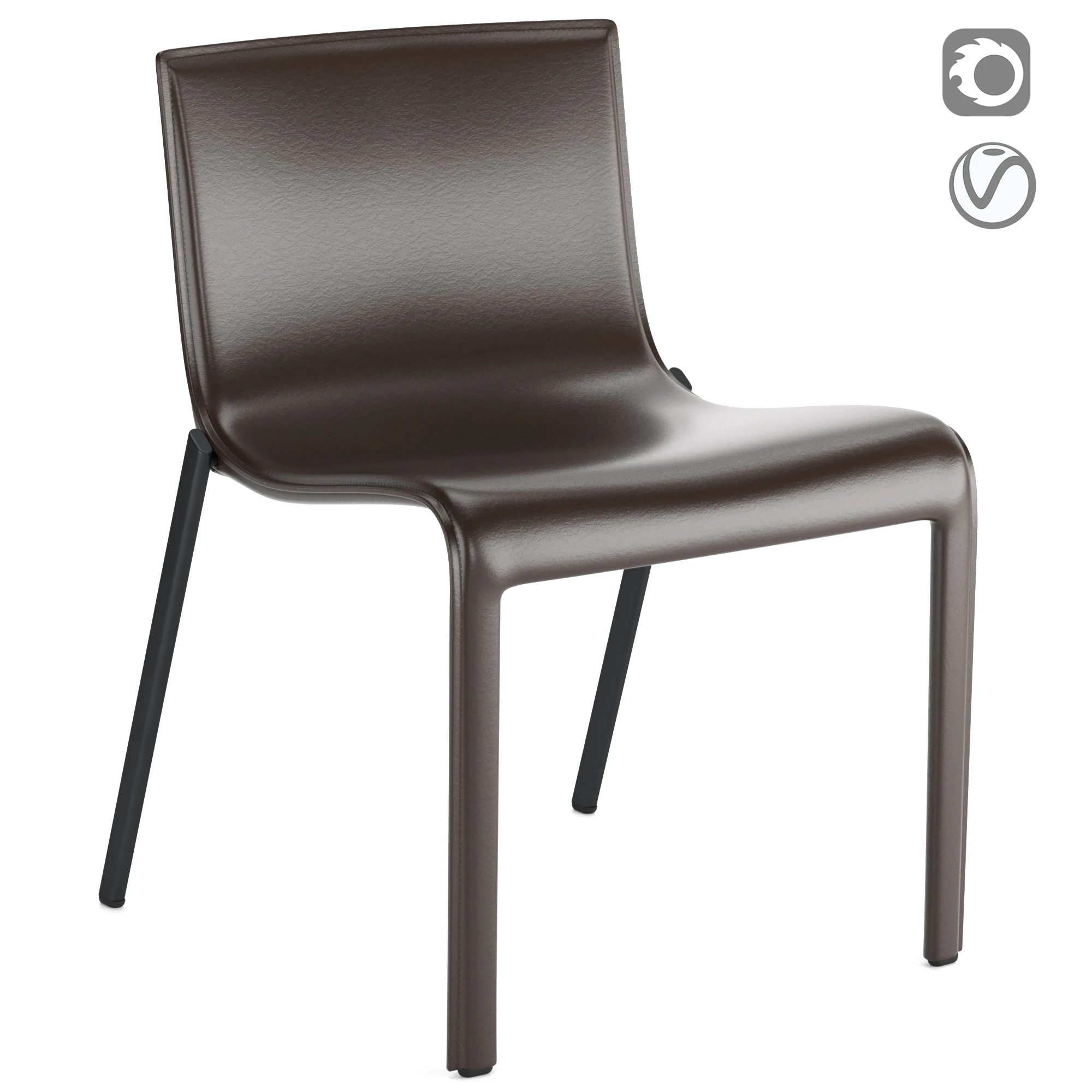 Bebitalia Mjna Chair 3D Model .c4d .max .obj .3ds .fbx .stl .blend 