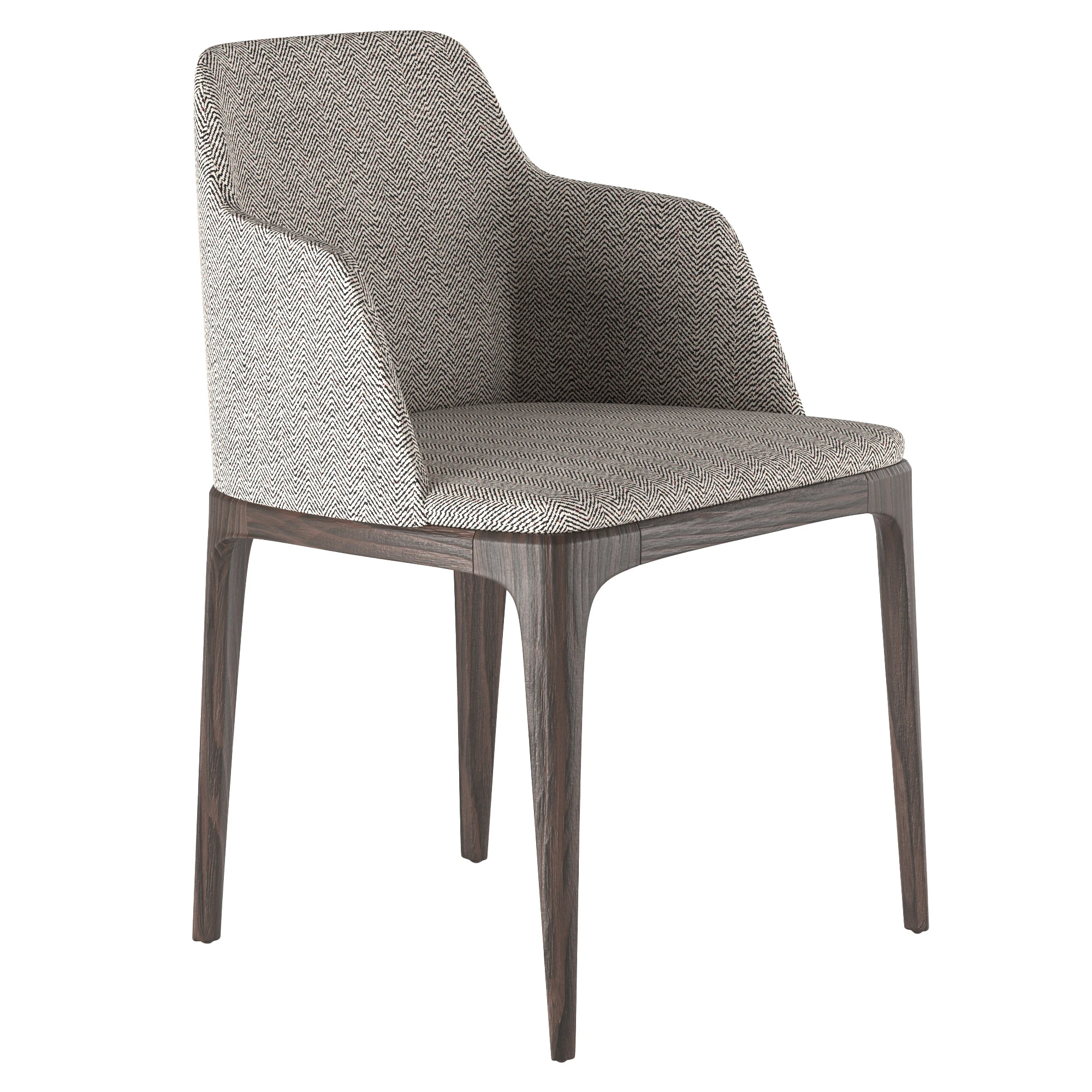 Poliform GRACE chair v1 3D Model .c4d .max .obj .3ds .fbx .stl .blend 