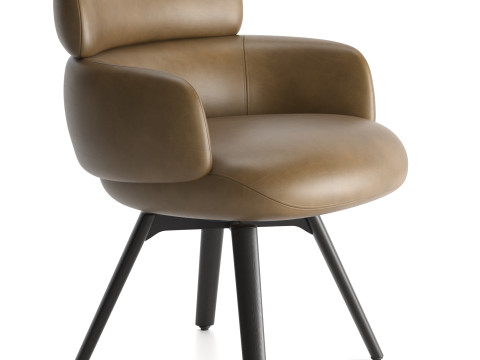 Vivienne Dining Amchair 3D 모델