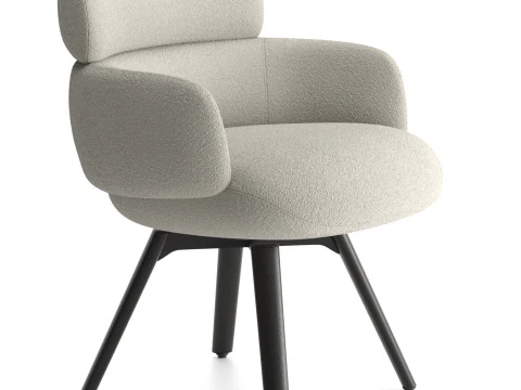 Vivienne Dining Amchair 3D Model