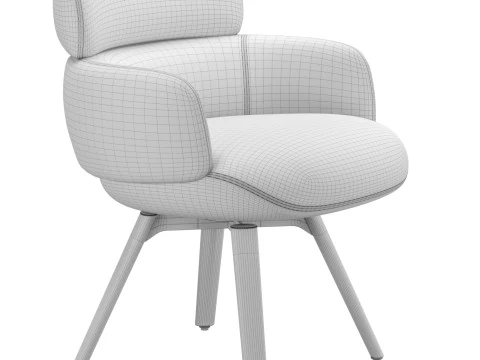 Vivienne Dining Amchair 3D Model