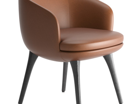 Raphael Dining Little Armchair Modèle 3D