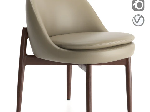 센다이 다이닝 체어 3D 모델