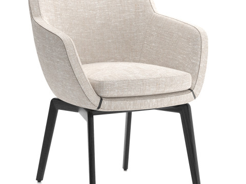 Belt Dining chair 3D 模型