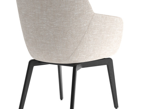Belt Dining chair 3D 模型
