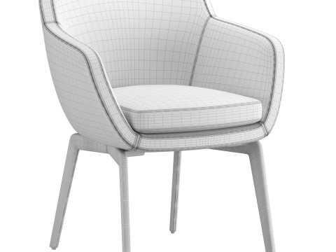 Belt Dining chair 3D 模型