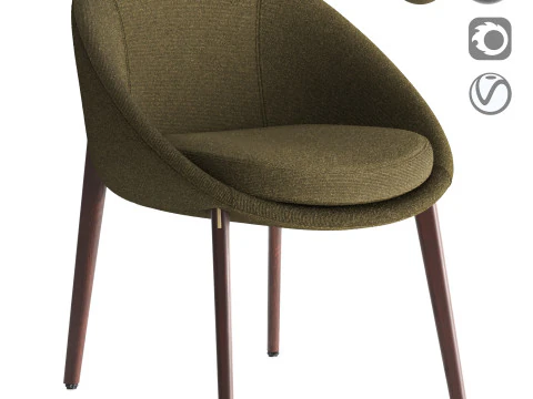 리도 다이닝 체어 3D 모델