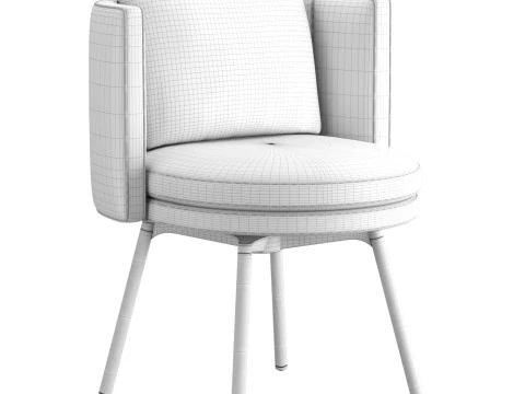 Torii Dining Swivel chair 3D Model