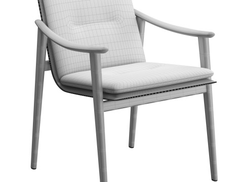 FYNN Dining Chair with cushion 3D 模型