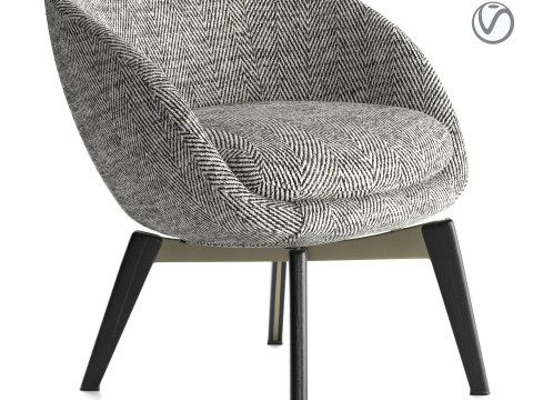 Russell Lounge Little Armchair 3D Model