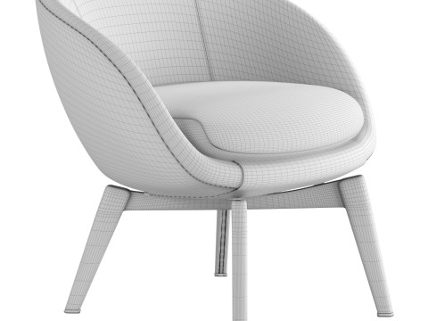 Russell Lounge Little Armchair Modelo 3D