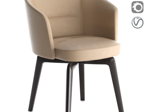 Amelie Dining chair 3D 模型