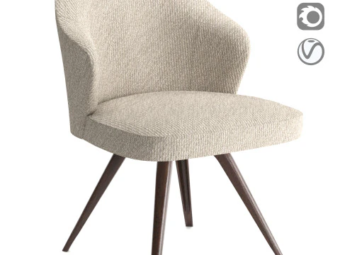 लेस्ली लाउंज कुर्सी 3D मॉडल