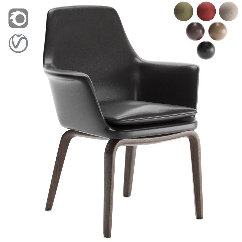 York Chair 3D Model .c4d .max .obj .3ds .fbx .stl .blend 