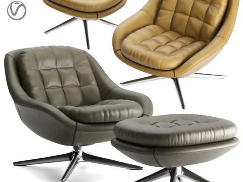 केंडल आर्मचेयर 3D मॉडल