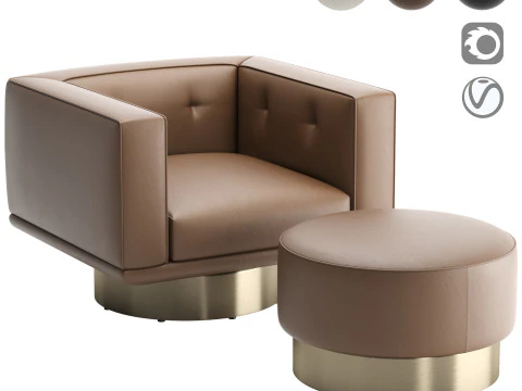 莎莉扶手椅 3D 模型